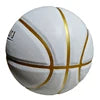 Custom OEM Size 7 White PU Leather Basketball with Personalized Logo Breathable Cover for Basketball Playing Natural Rubber Bladder