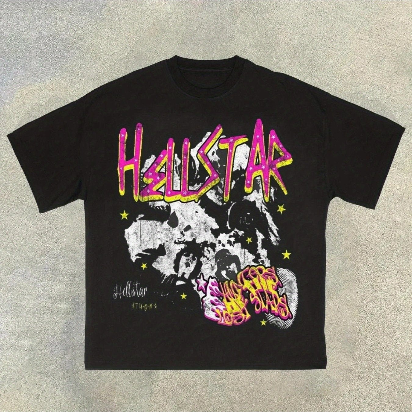 Payeah Hellstar Graphic T Shirt 90s Vintage Clothes Men Hellstar T Shirt Men and Women Streetwear Hot Sale Print Cotton Tops 2024